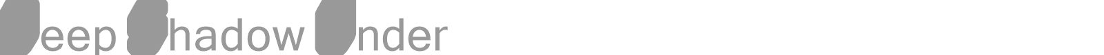 Deep Shadow font preview